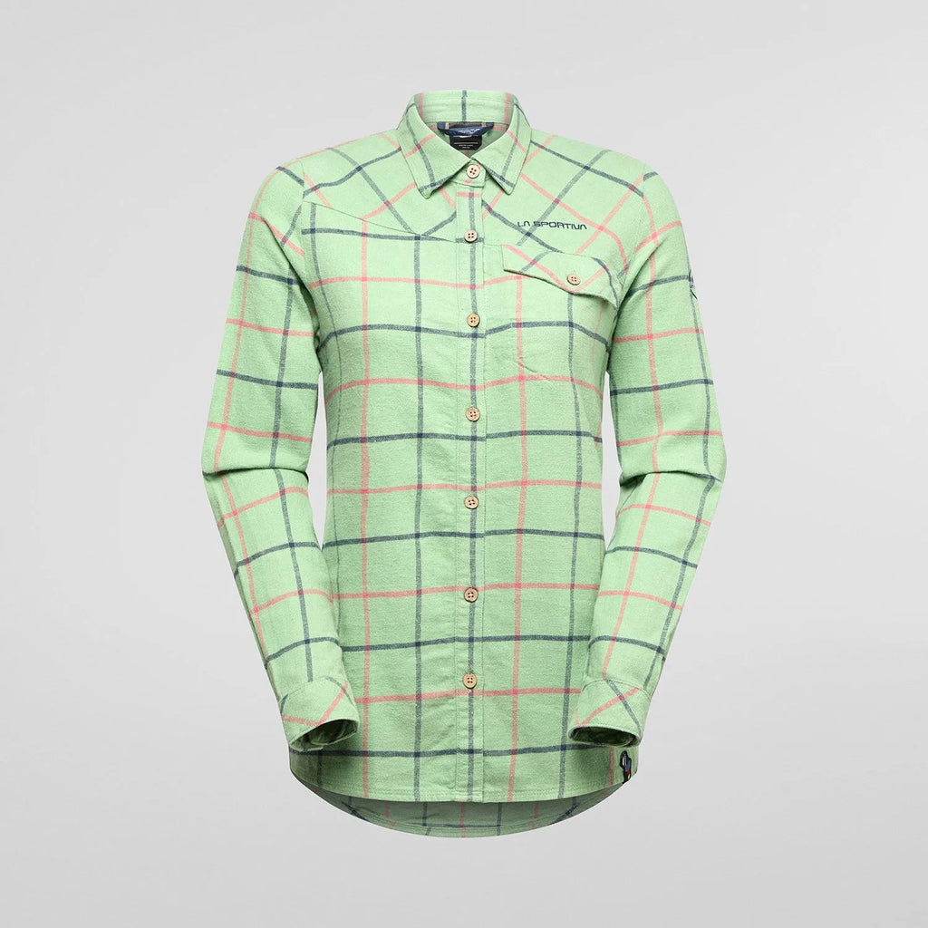 Rambler Light Flannel Shirt W  Aspen Green/Night Sky