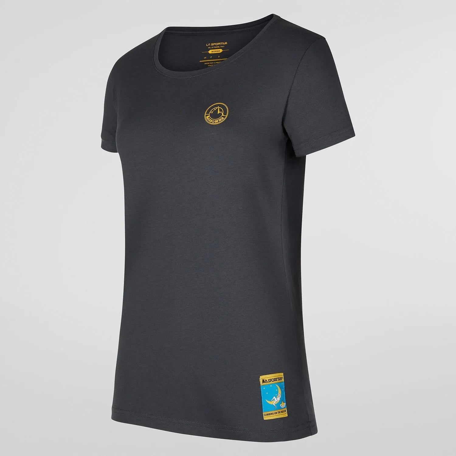 Climbing On The Moon T-shirt W (Crbon/Giallo)