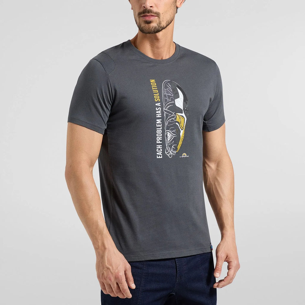 Solution T-shirt M Carbon/Yellow