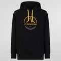 Logo Hoody M   Black/Yellow