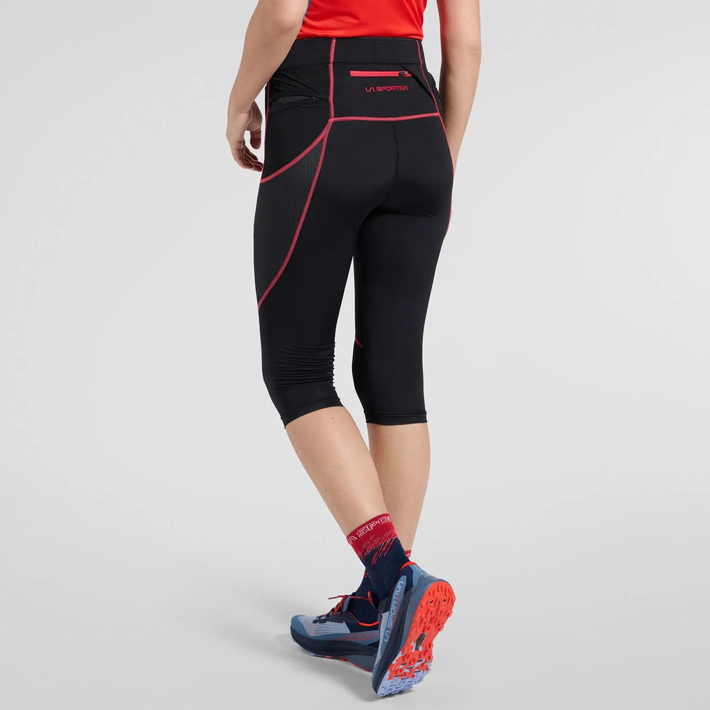 Triumph Tight Pant 3/4 W Black/Hibiscus