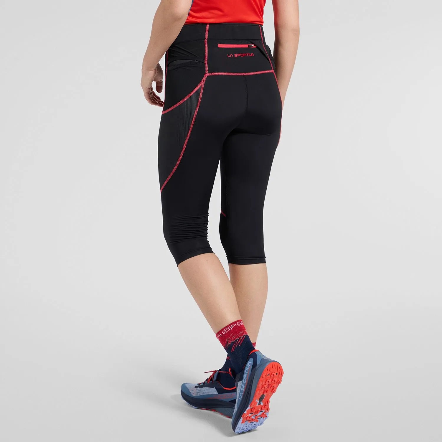 Triumph Tight Pant 3/4 W Black/Hibiscus