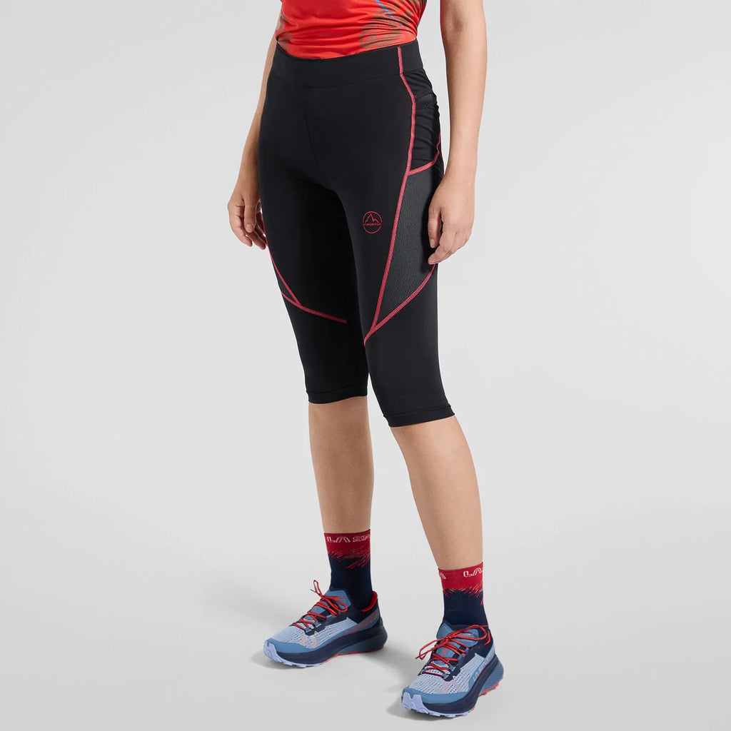 Triumph Tight Pant 3/4 W Black/Hibiscus