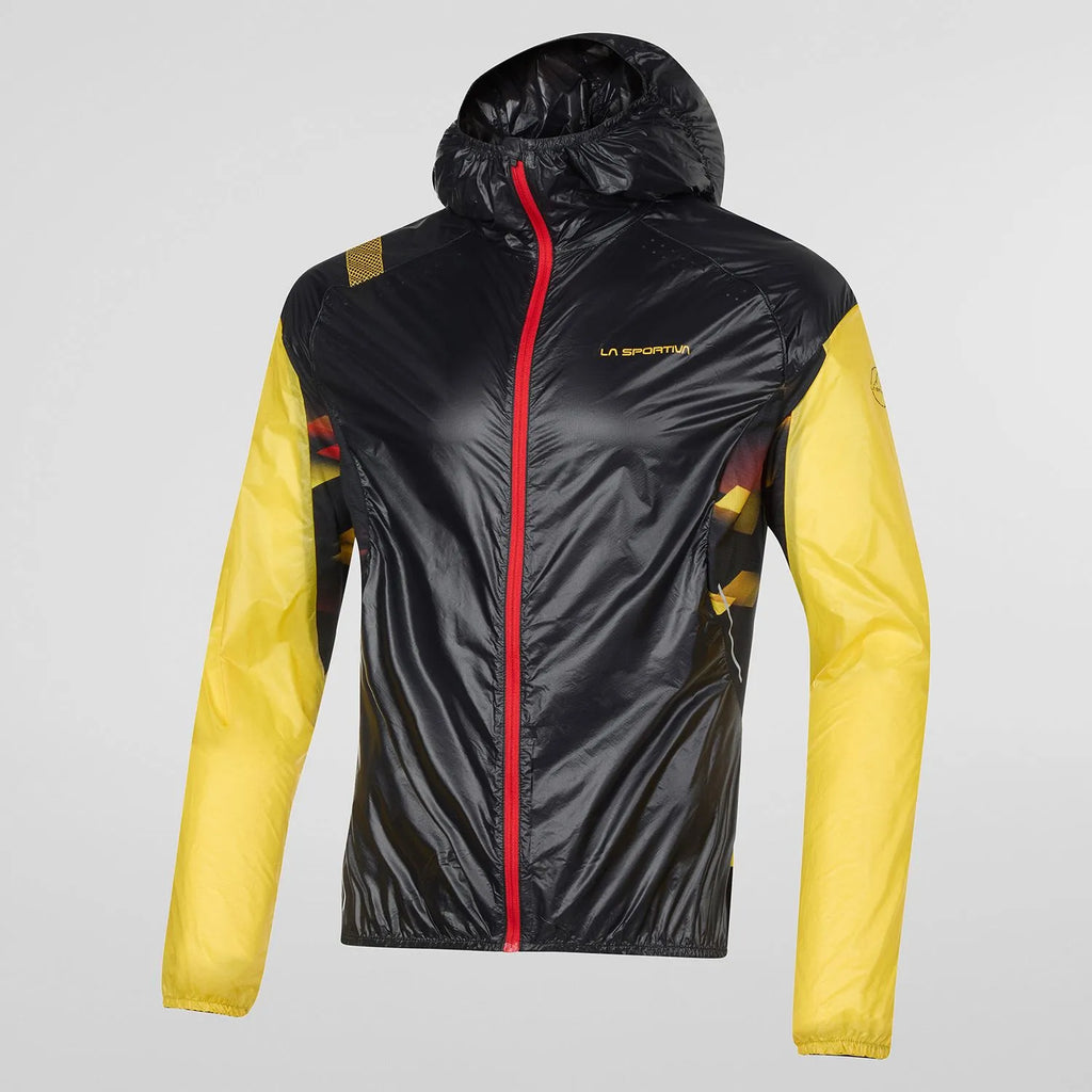 Blizzard Windbreaker Jkt M (Black/Yellow)