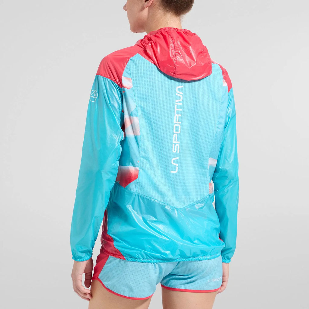 Briza Windbreaker Jkt W (Hibiscus/Malibu Blue)