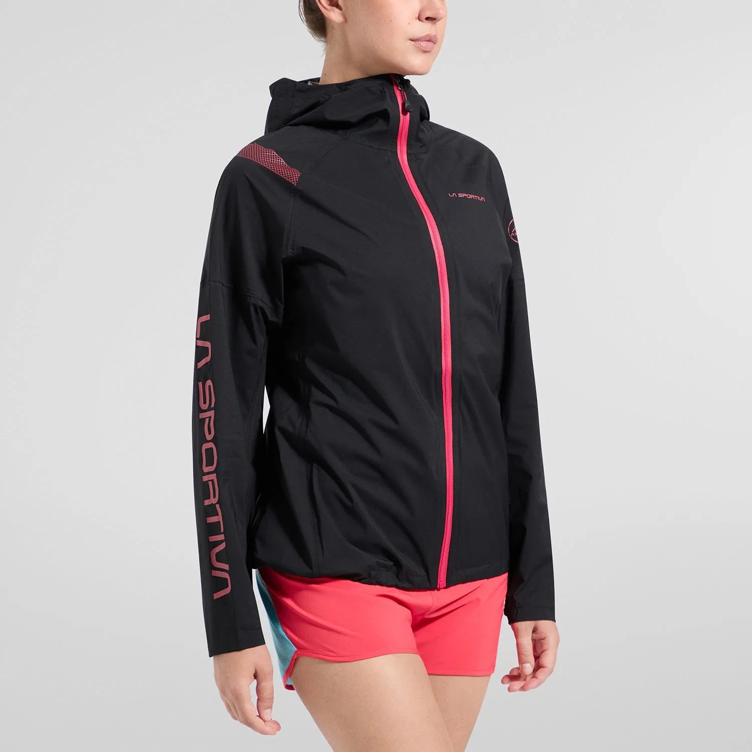 Pocketshell Jkt W (Black/Hibiscus)