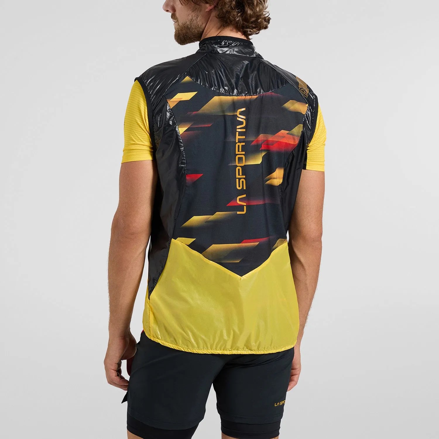 Blizzard Windbreaker Vest Jkt M (Black/Yellow)