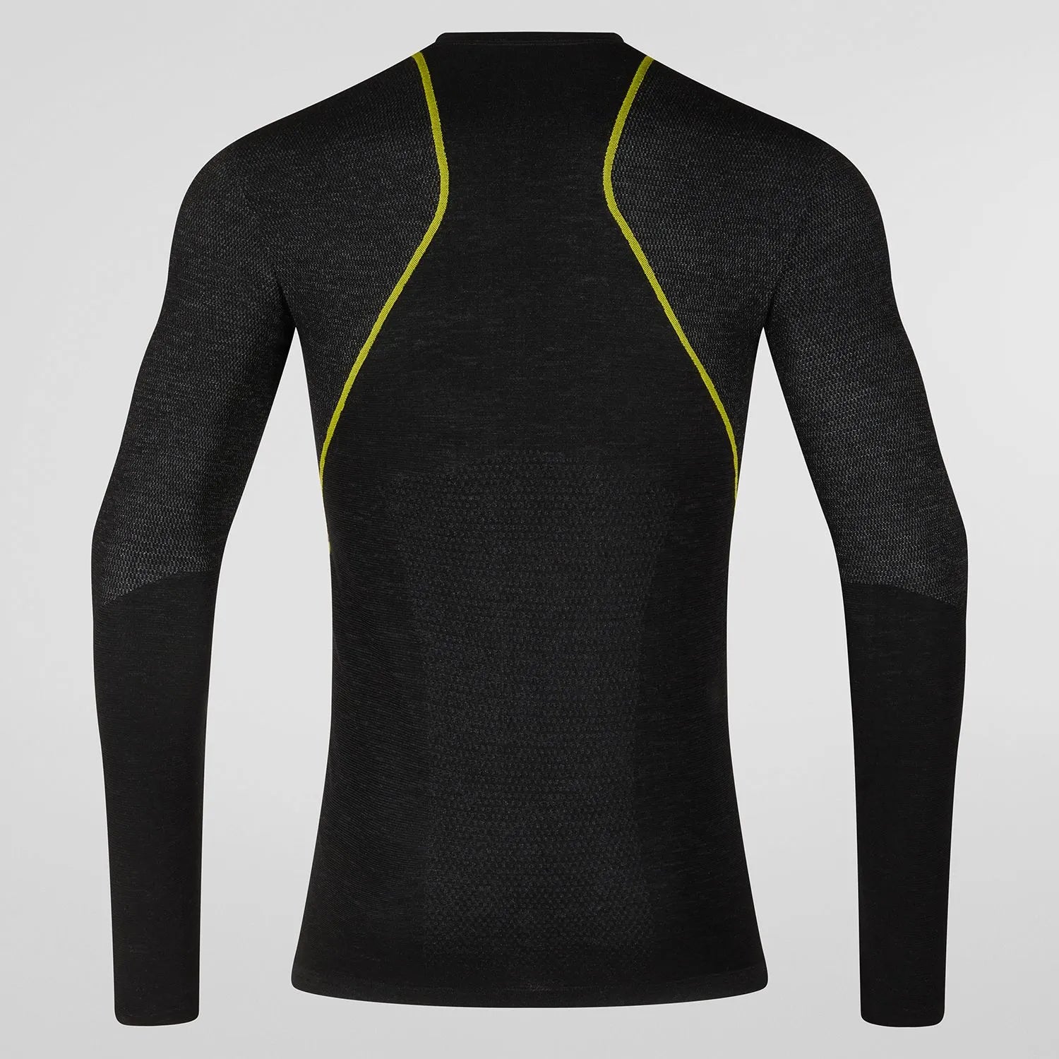 Wool40 Aero Longsleeve M  Black/Yellow (Base layer / Primera capa)