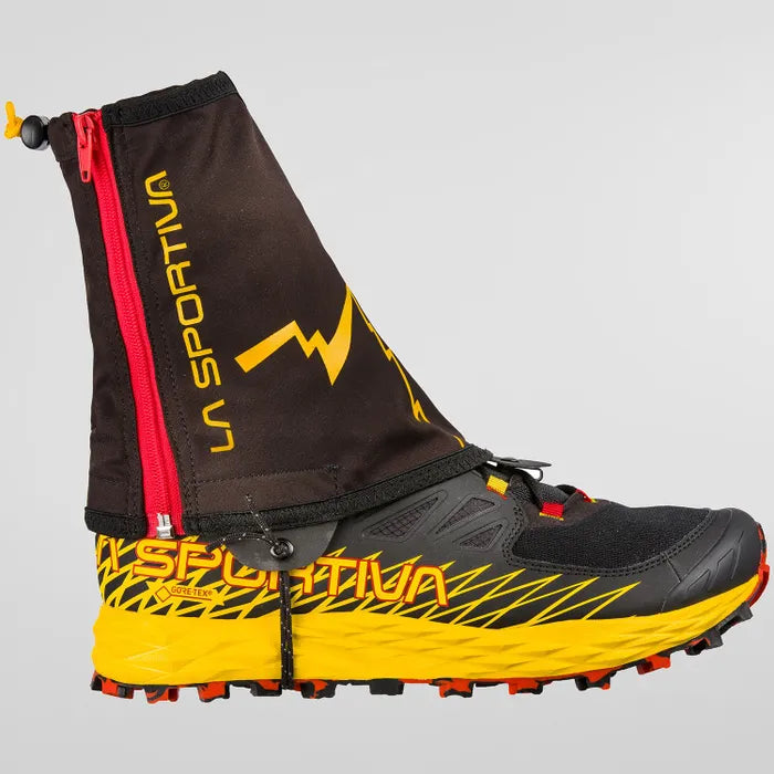 Winter Running Gaiter black/yellow (Polainas Trail Running)