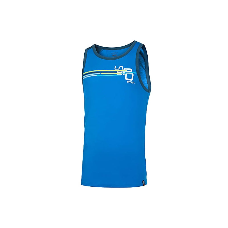 Stripe Cube Tank M  Electric Blue/Storm Blue