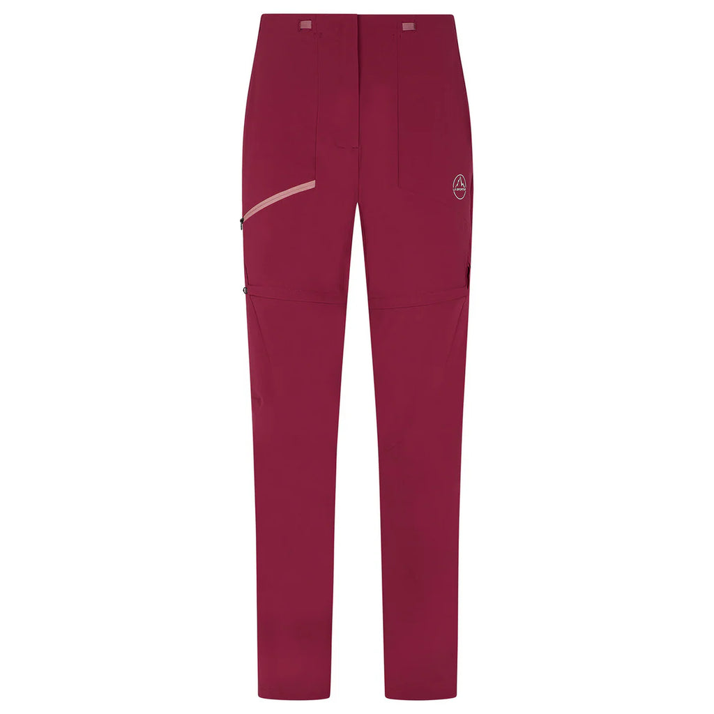 Rowan Zip-off Pant W  Red Plum/Blush