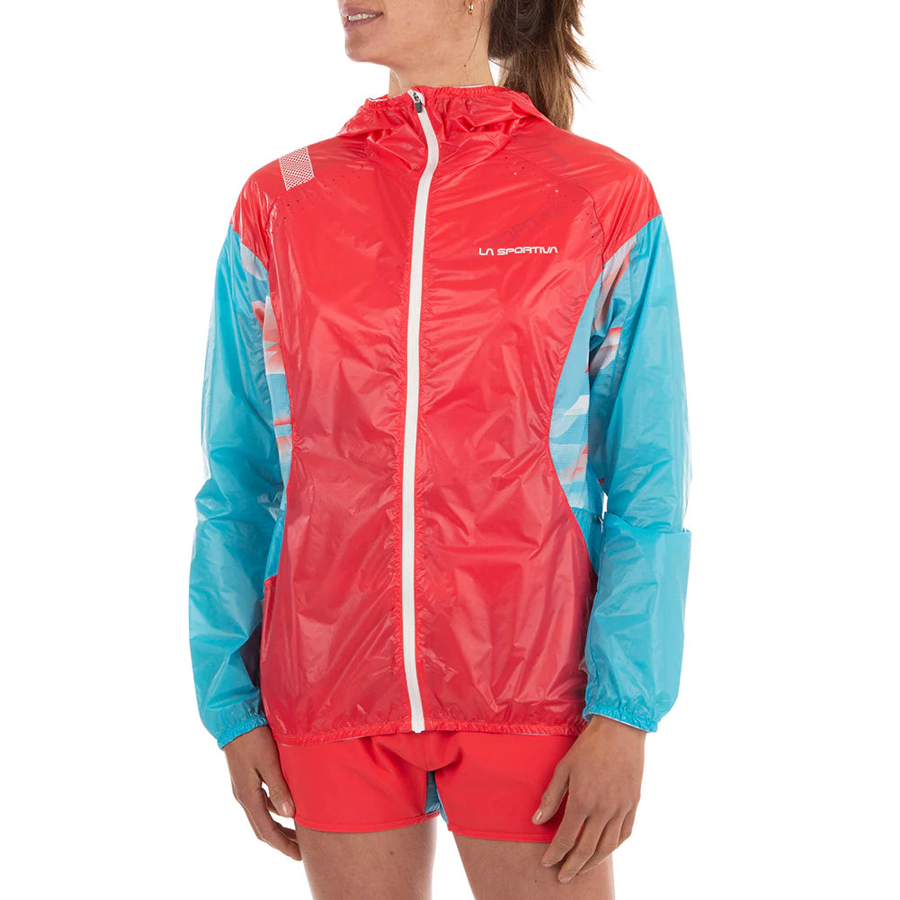 Briza Windbreaker Jkt W (Hibiscus/Malibu Blue)